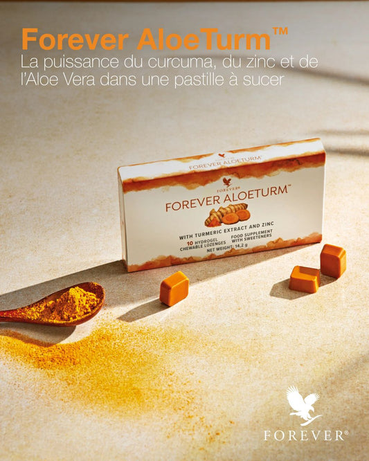 🌿 Forever Aloe Turm – Pastilles à sucer à la menthe